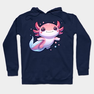 Cute Axolotl Floating Hoodie